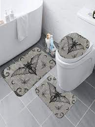 1set bat print bath mat shein usa