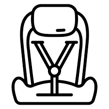 Car Seat Good Ware Lineal Icon