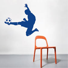 Soccer Player Wall Art Design Sports