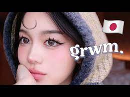 grwm anime eyes makeup in tokyo