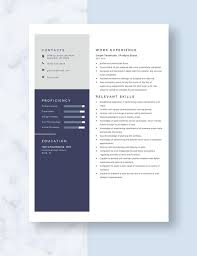 carpet technician resume in pages ms