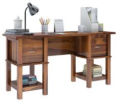 Rustic small desks you're currently shopping desks filtered by small desk (less than 40 in.) and rustic that we have for sale online at wayfair. Burnettsville Rustic Solid Wood Writing Desk With File Cabinets Rustic Desks And Hutches By Sierra Living Concepts Houzz
