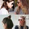 Hold the bun in place with one hand and use the other hand to push bobby pins into your hair to keep the bun in place. 1