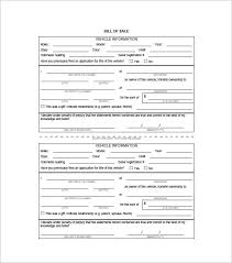 Bill Of Sale Form 13 Free Word Excel Pdf Format