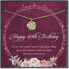 The best gift ideas for women in their 40s 40 thoughtful gifts for women in their 40s — all $50 or less. Amazon Com Grace Of Pearl 40th Birthday Gifts For Women Gift Ideas Gift For 40 Year Old Woman 40 Fabulous Forty Birthday Quote 40th Birthday Gift Idea Jewelry
