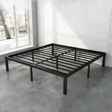 King Modern Steel Platform Bed Frame