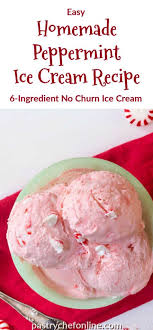 no churn peppermint ice cream pastry