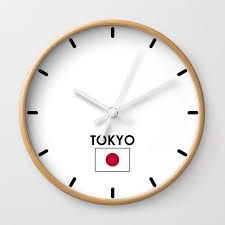 Tokyo Time Zone Newsroom Wall Clock