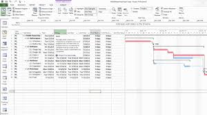 Ms Project 2013 10 Assess Project Sensitivity Using Gantt Chart And Schedule Table