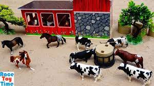 cattle and horses farm s toys in