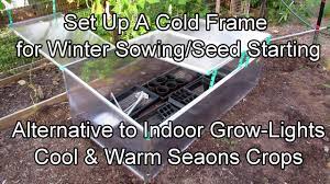 set up a cold frame for winter sowing