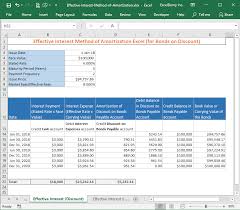 Effective Interest Method Of Amortization In Excel Exceldemy