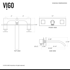 Vigo Titus Wall Mount Bathroom Faucet