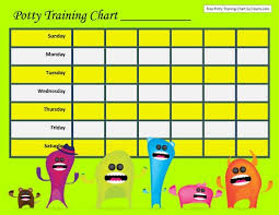 Potty Training Charts For Boys And Girls 39 Printable