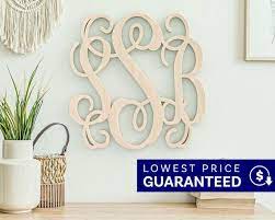 Traditional Wooden Monogram Letters