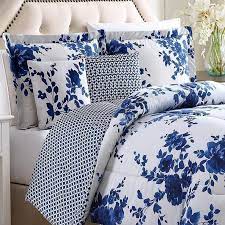 Bella Blue 5 Piece Comforter Set Bed