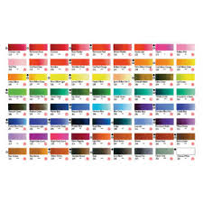 Shinhan Watercolor Hand Painted Color Chart