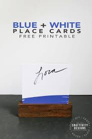 Free Printable Navy Place Cards A Diy Place Card Holder