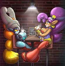 Leo and luna to inflatable inklings tf tg. Redflare500 On Twitter Post Tf Patreon Reward For Koopsloops Genie Mischa As Their Inflatable Alter Egos Midna Shantae Both Enjoying A Cup Of Warm Coffee At Their Weekly Meetup Spot Daily Life Post