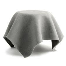 Round Concrete Garden Table Grey