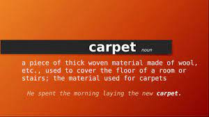 carpet meaning of carpet definition