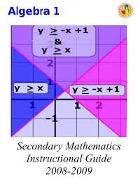 Algebra 1 Secondary Mathematics