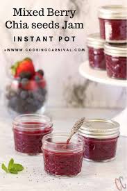 instant pot chia seed mixed berry jam