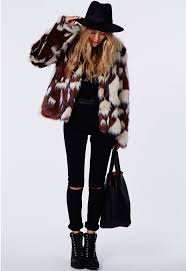How To Wear Multi Colored Faux Fur Coat