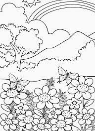 Search through 623,989 free printable colorings at getcolorings. Nature Coloring Pages Rainbow Mountain Flowers Coloring4free Coloring4free Com