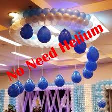 balloon decorations without helium