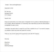 33 Two Weeks Notice Letter Templates Pdf Doc Free Premium
