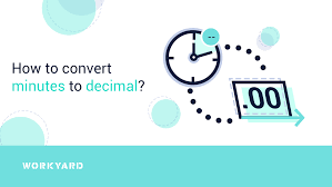 how to convert minutes to decimals