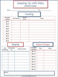 Free Baby Tracker For Keeping Notes On Feedings Sleeping Diaper Changes Etc
