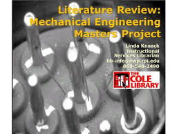 Engineering literature review outline SlideShare