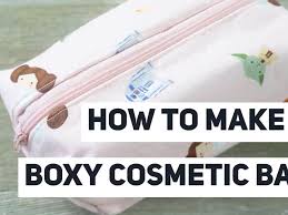 how to make a boxy cosmetic bag