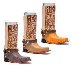 3 Pack Mexican Leather Mini Texan Boot