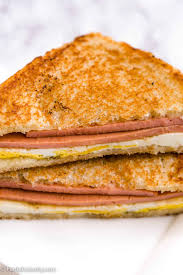 fried bologna and egg sandwich