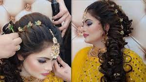 best mayoun mehndi bridal hairstyle