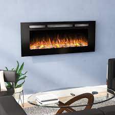 Wall Mount Electric Fireplace Recessed