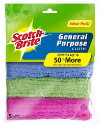 scotch brite mfgen 5pcs general purpose cloth value pack