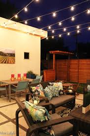 How To Hang Patio String Lights Blue