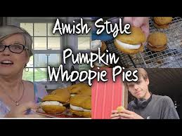 pumpkin amish style whoopie pies