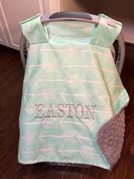 Car Seat Canopy Personalized Boy Or