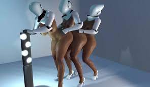 3 girls get anal sex by robots