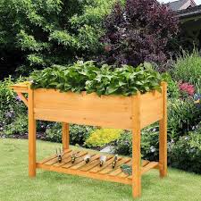 Gymax Raised Garden Bed Elevated