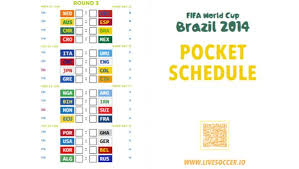 Pocket Fitted Football Charts Printable World Cup Schedule