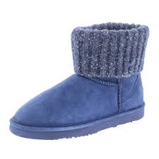Ankle Shoes Bhfo Suede Metallic Boots 3734 Winter Blue
