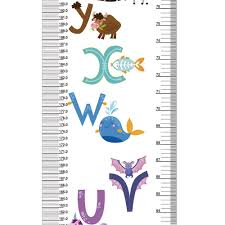 Letter Growth Chart Handing Wall Decor For Kids Rule Height