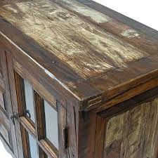 Reclaimed Wood Rustic Sideboard With
