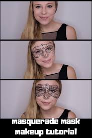masquerade mask halloween makeup